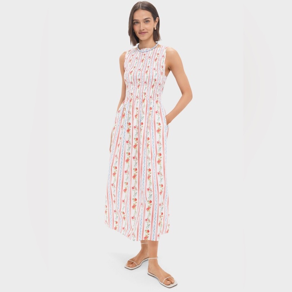 NWT Hill House The Cosima Nap Dress - Pomegranate Stripe XXS